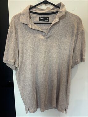 Calvin Klein Men's Beige Polo Shirt